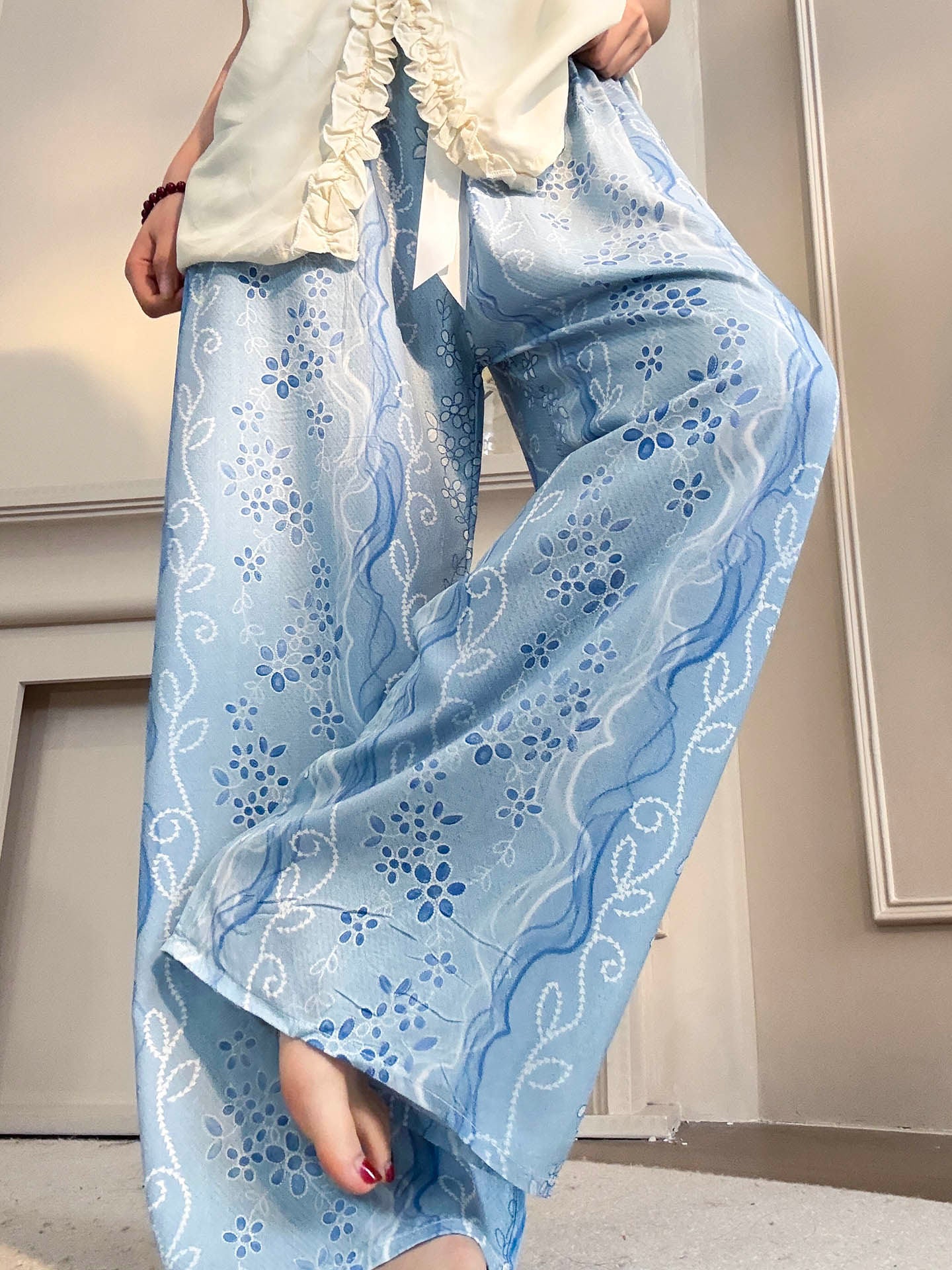 Women's Cotton Voile Wide Leg Pants