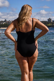 Halter Neck Deep V One Piece Swimsuit