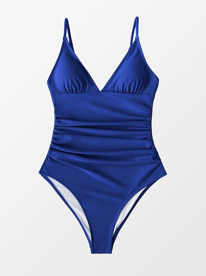Halter Neck Deep V One Piece Swimsuit