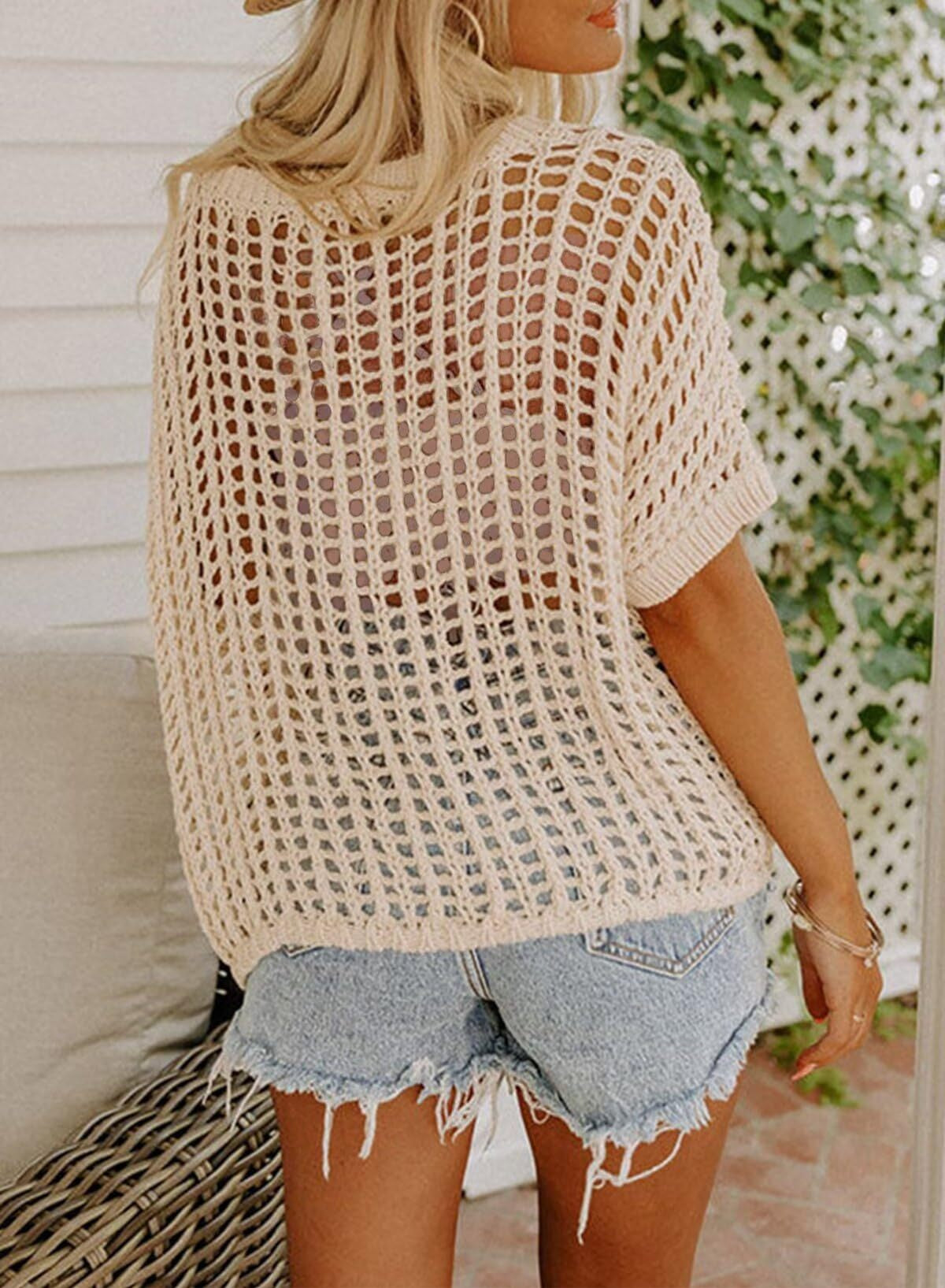 Resort-Style Women Crochet Cover-Up
