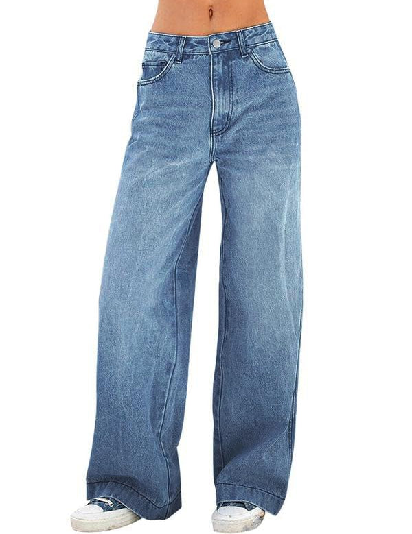 Comfort-Flex Wide Leg Jeans