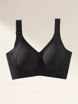 Comfortable Ribbed Wire-Free Support Bra