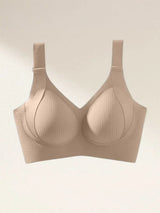 Comfortable Ribbed Wire-Free Support Bra