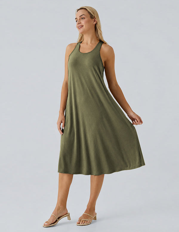 Loose Camisole Dress with Built-in Bra