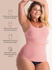 Womens Scoop Neck Cami Body Shaper