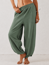 Women's High Waist Slouchy Pants with Pockets