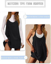 Womens Workout Romper Dress With Pocket