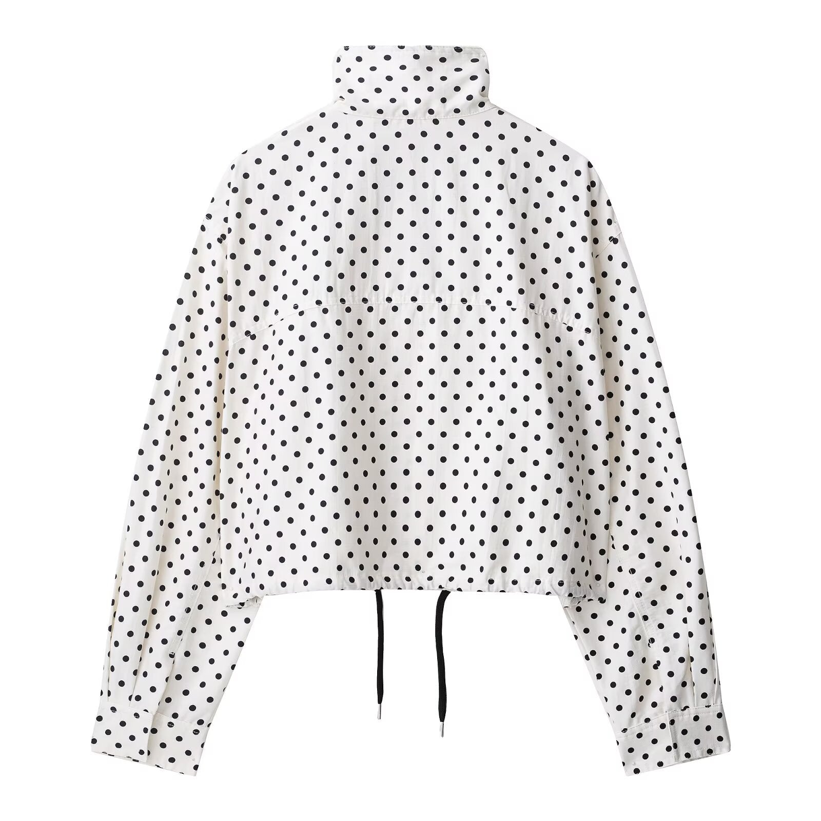 Women’s Retro Polka Dot Cropped Jacket