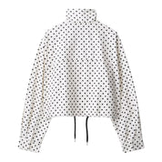 Women’s Retro Polka Dot Cropped Jacket