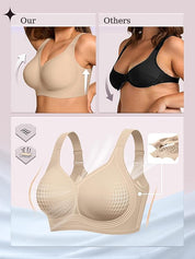Womens Wireless Jelly Comfort Bra Full Supportive