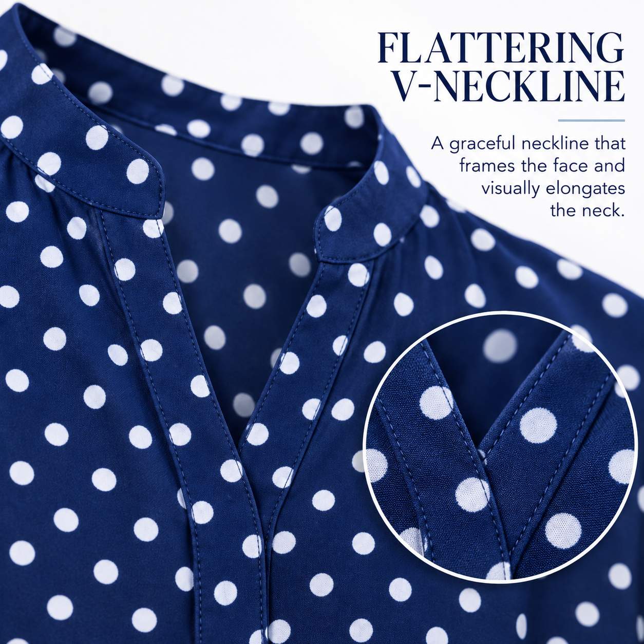 Flattering V-Neckline