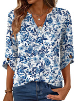 Geometric Print Loose Top
