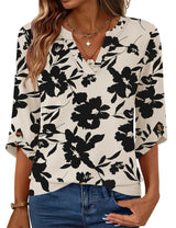 Geometric Print Loose Top