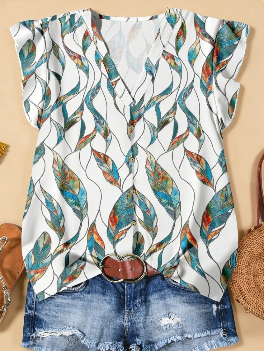 Short-sleeved Loose Casual Top