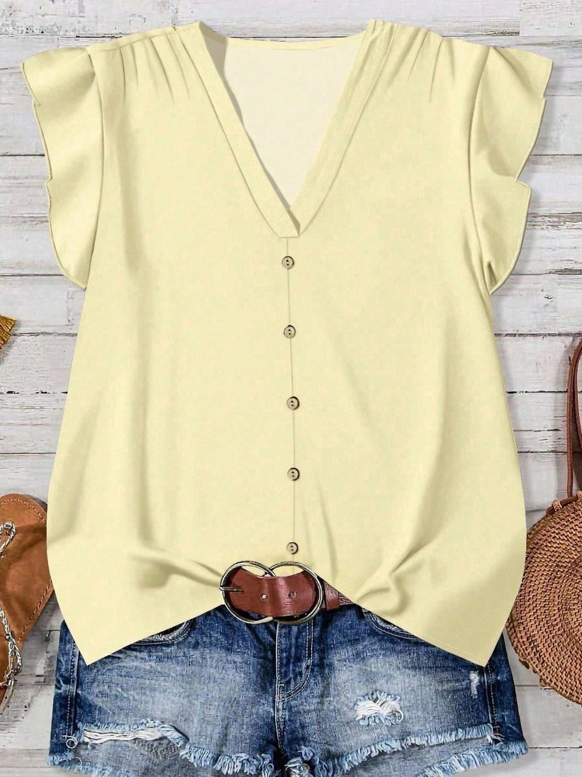 Short-sleeved Loose Casual Top