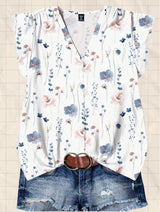 Short-sleeved Loose Casual Top