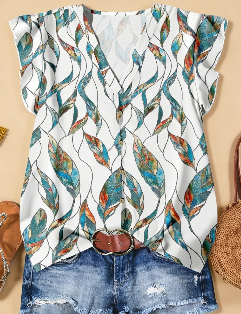 Short-sleeved Loose Casual Top