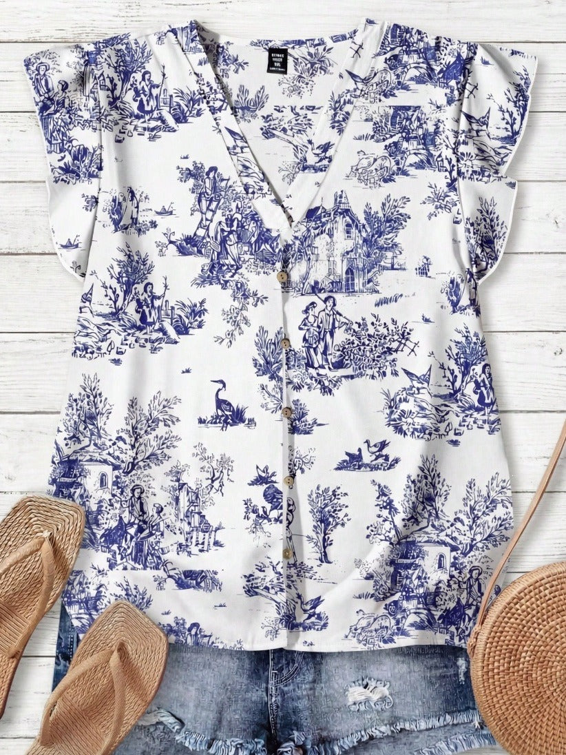 Short-sleeved Loose Casual Top