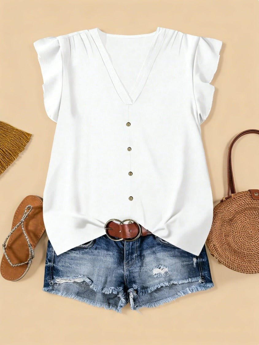Short-sleeved Loose Casual Top