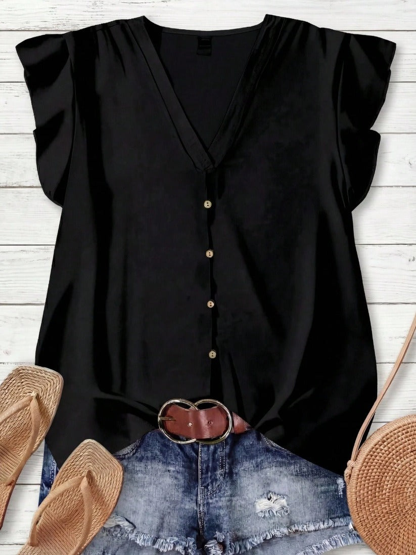 Short-sleeved Loose Casual Top