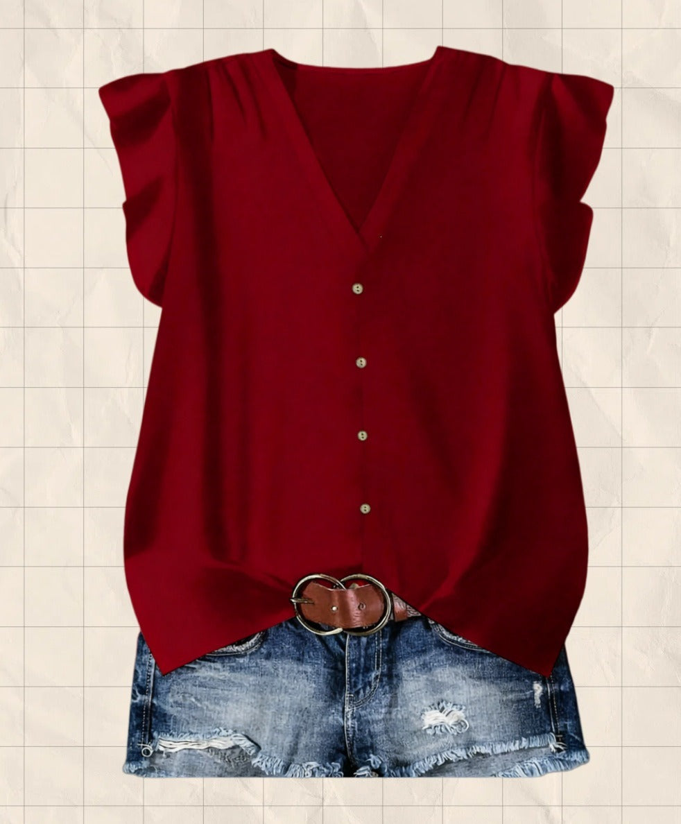 Short-sleeved Loose Casual Top