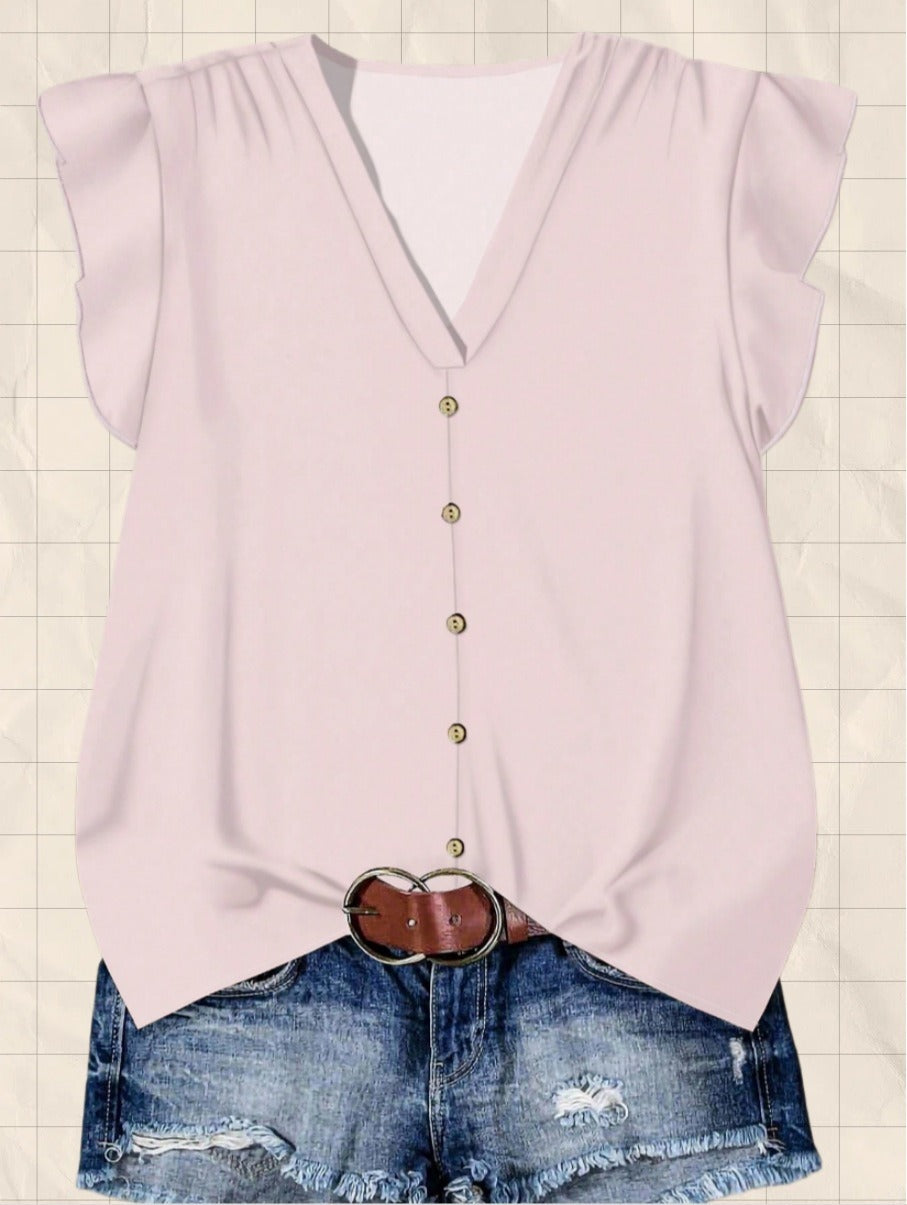 Short-sleeved Loose Casual Top