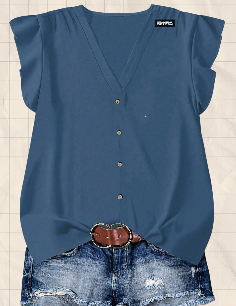 Short-sleeved Loose Casual Top