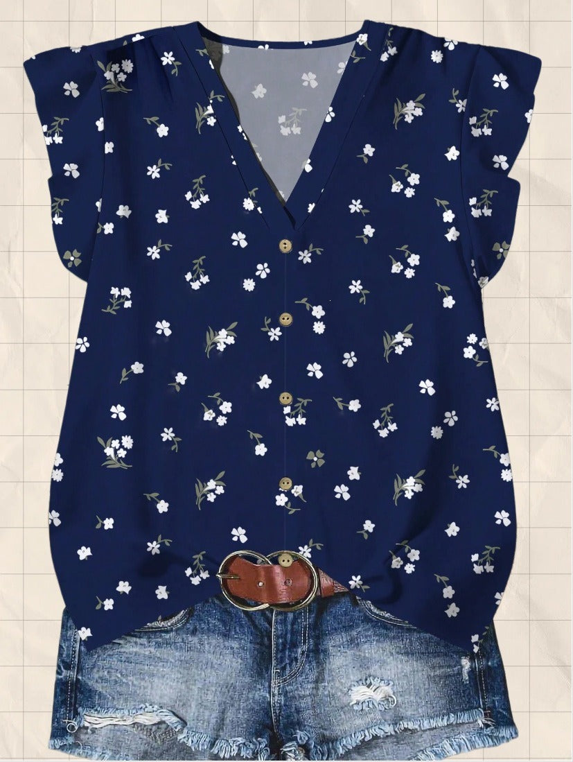 Short-sleeved Loose Casual Top
