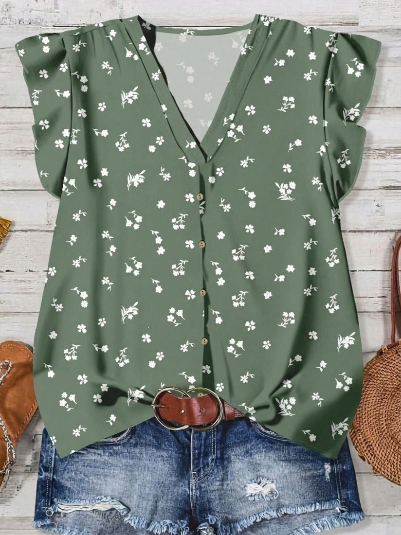 Short-sleeved Loose Casual Top