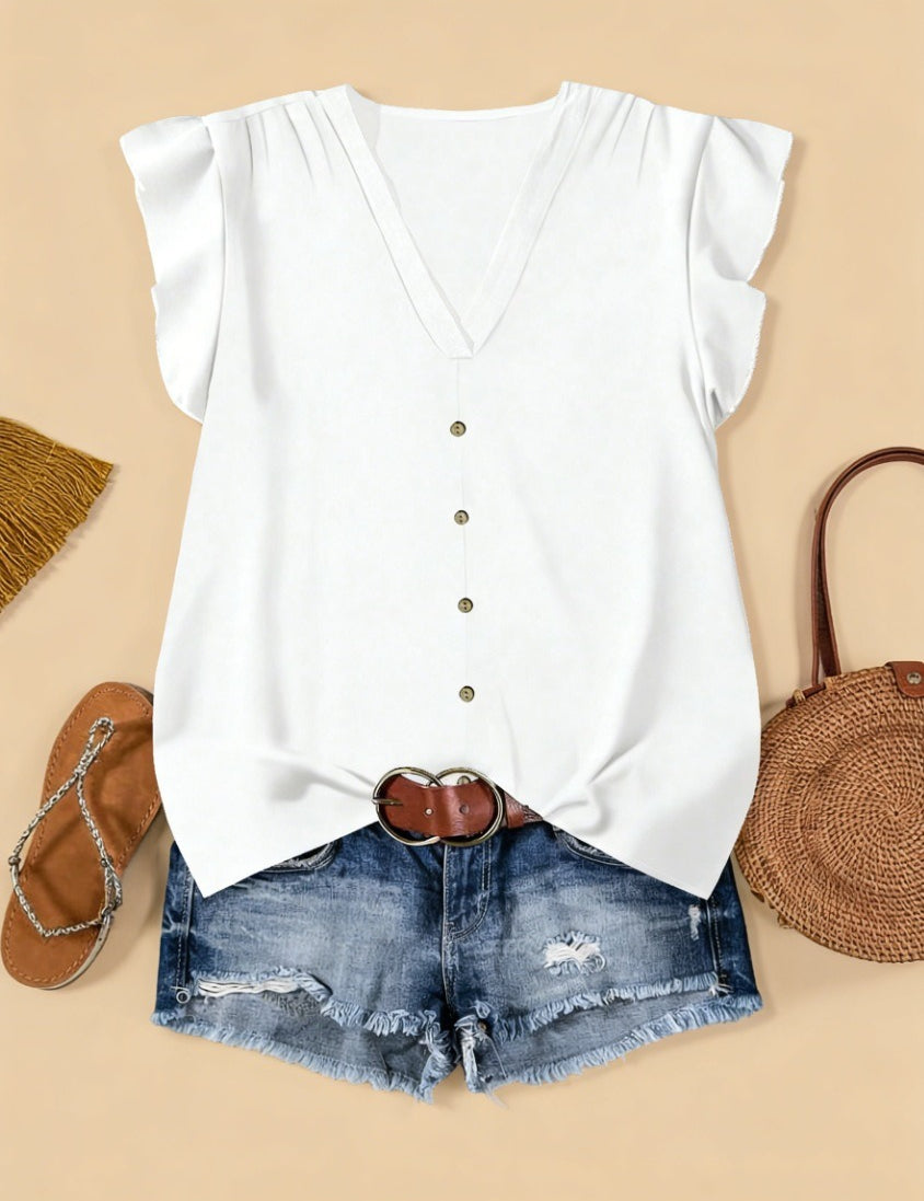 Short-sleeved Loose Casual Top