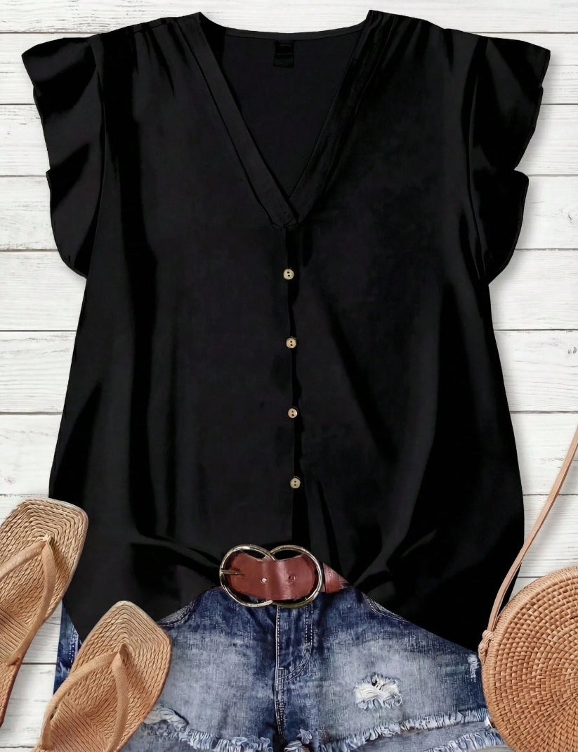 Short-sleeved Loose Casual Top