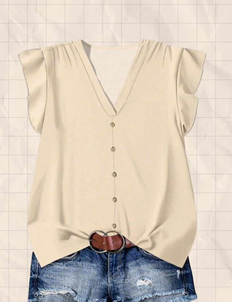Short-sleeved Loose Casual Top