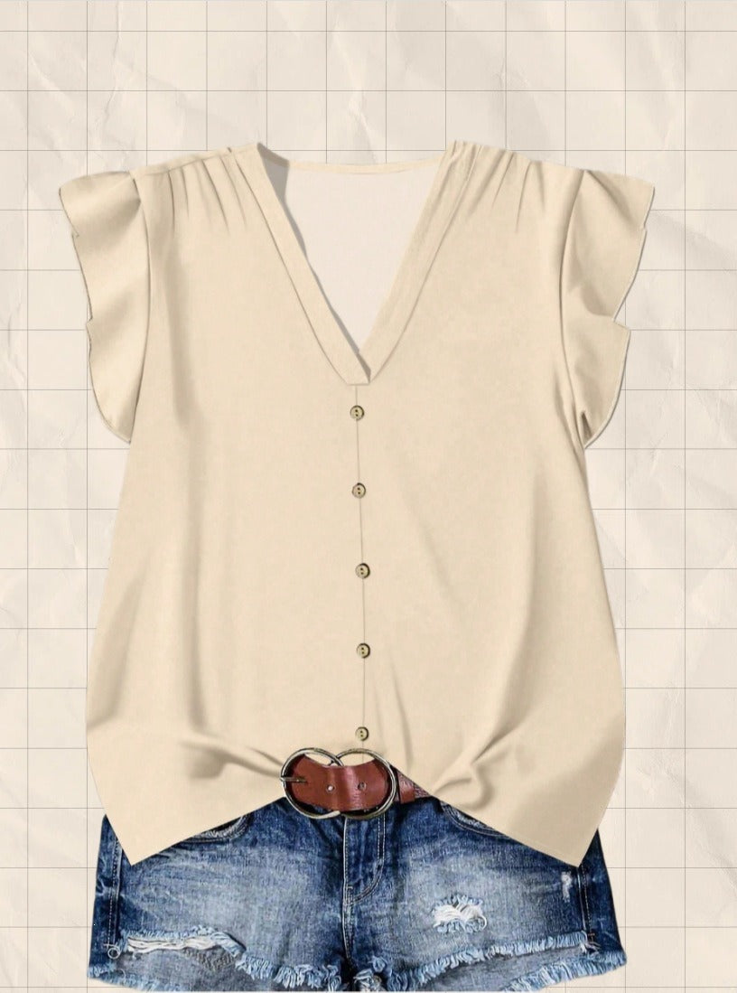 Short-sleeved Loose Casual Top