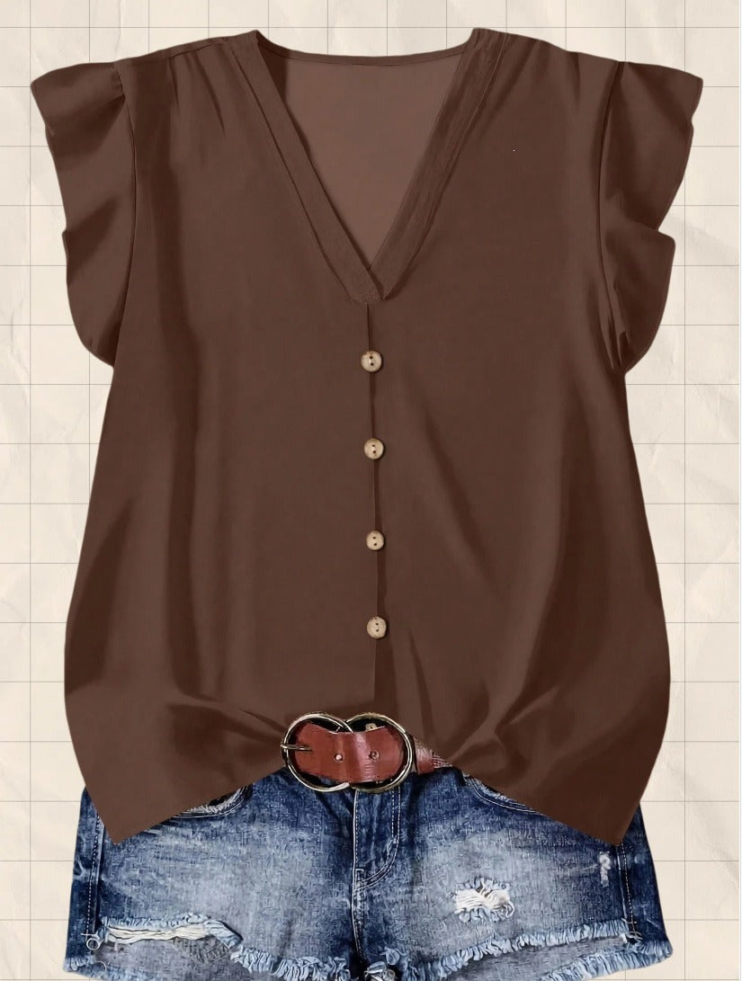 Short-sleeved Loose Casual Top