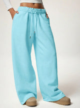 Loose-fitting casual trousers with Drawstring & Pockets