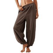 Women's High Waist Slouchy Pants with Pockets