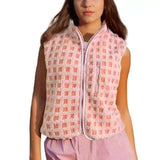 women's loose zipper vest