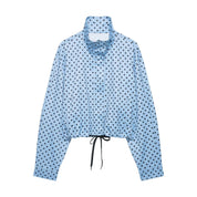 Women’s Retro Polka Dot Cropped Jacket