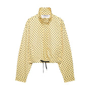 Women’s Retro Polka Dot Cropped Jacket