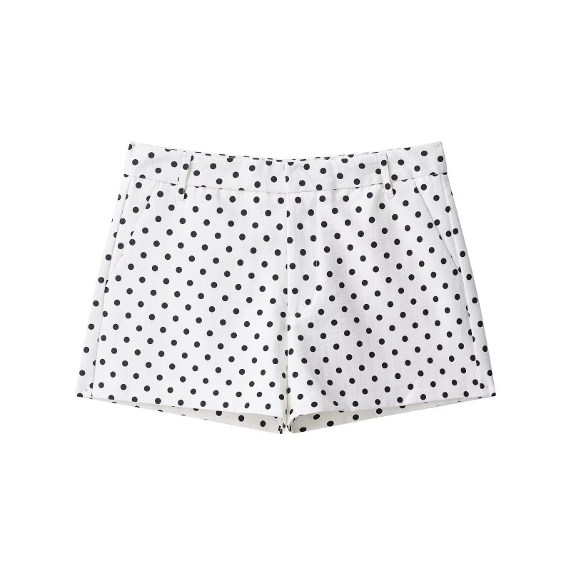 Women’s Retro Polka Dot Cropped Jacket