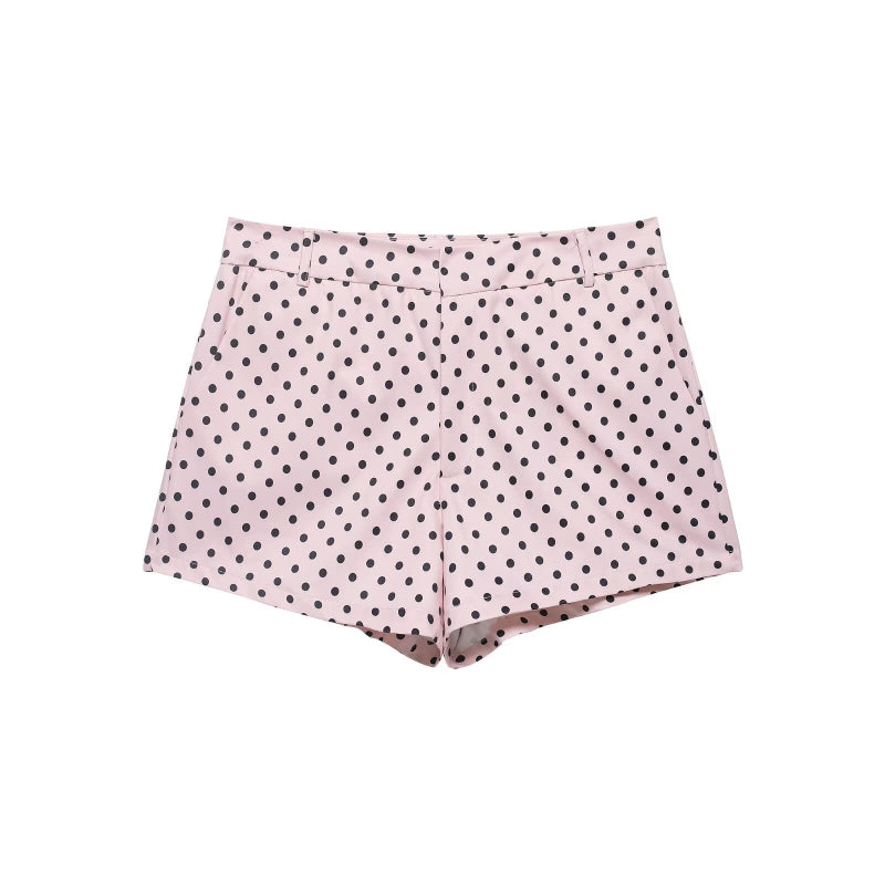 Women’s Retro Polka Dot Cropped Jacket