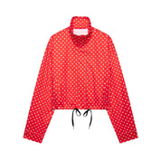 Women’s Retro Polka Dot Cropped Jacket