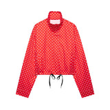 Women’s Retro Polka Dot Cropped Jacket
