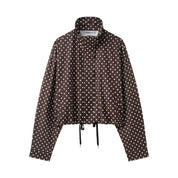 Women’s Retro Polka Dot Cropped Jacket