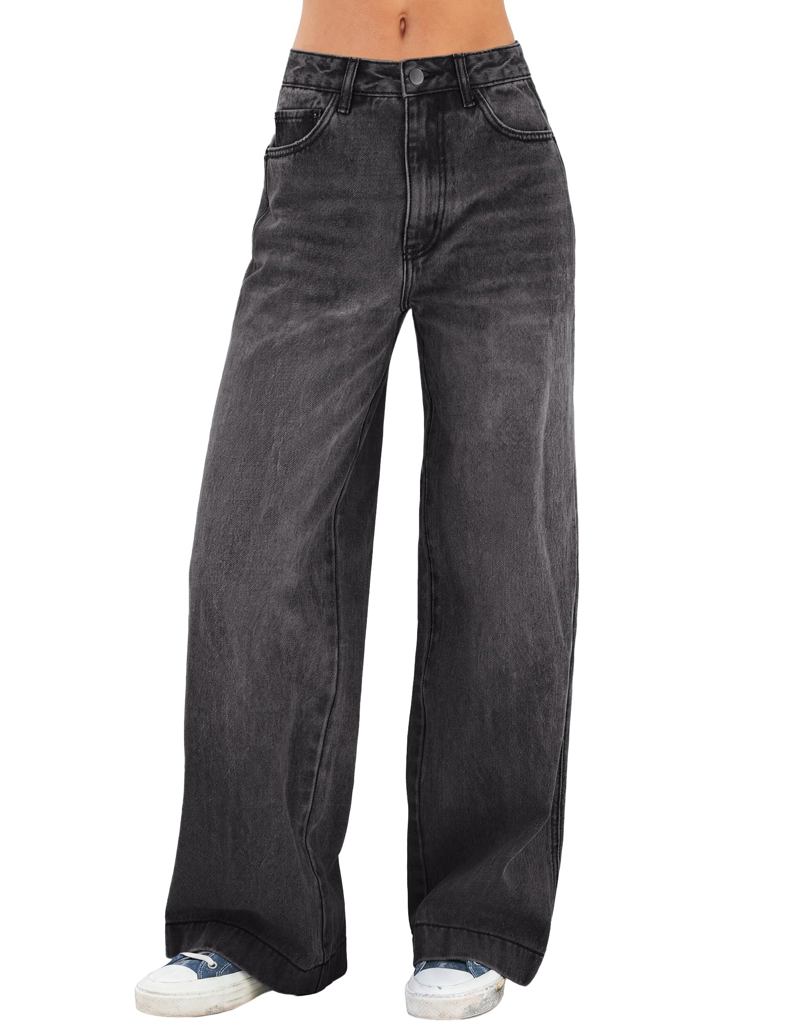 Comfort-Flex Wide Leg Jeans