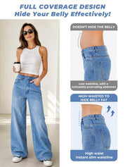 Comfort-Flex Wide Leg Jeans