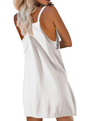 Womens Workout Romper Dress With Pocket