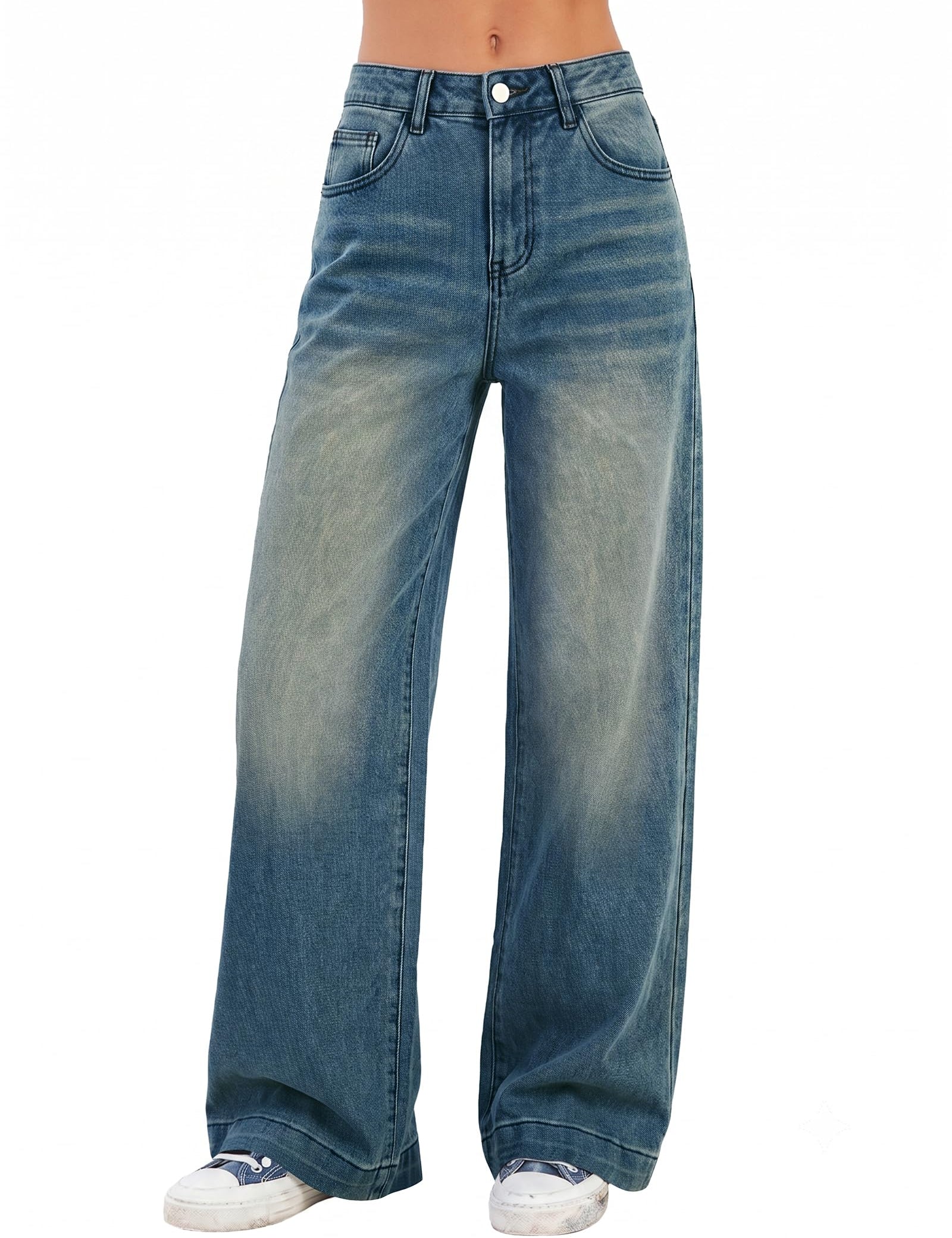 Comfort-Flex Wide Leg Jeans