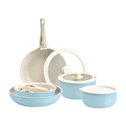 Nonstick Cookware Sets with Detachable Handle, Beige Kitchenware for Home Cooking Needs