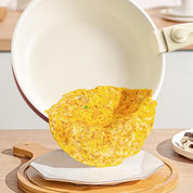 Nonstick Cookware Sets with Detachable Handle, Beige Kitchenware for Home Cooking Needs